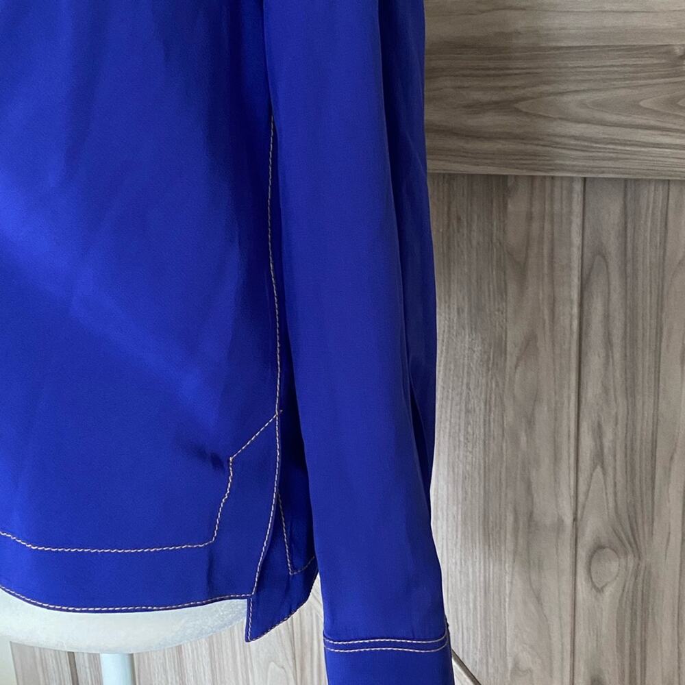 Rag & Bone 100% Silk Shields Drape Front Long Sle… - image 6